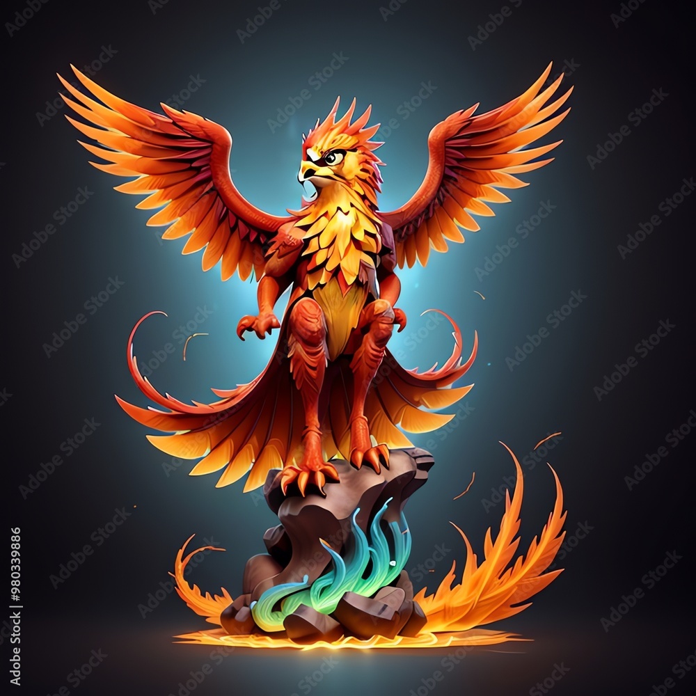 Fototapeta premium a drawing of a dragon with a blue background