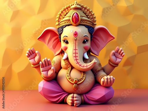 Ganesha god The elephant headed god who is the symbol of success photo