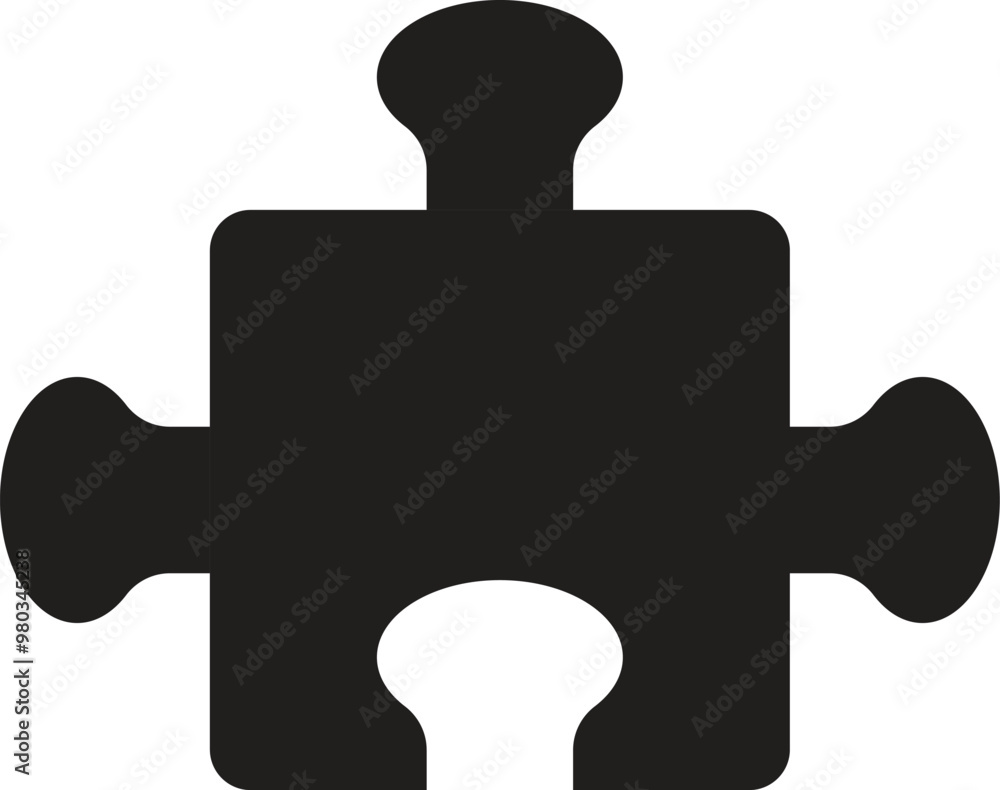 Simple icon or logo design puzzle illustration Simple icon or logo design puzzle illustration