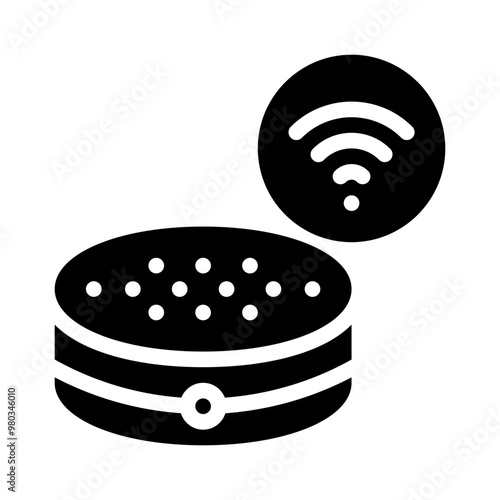 voice assistant glyph icon