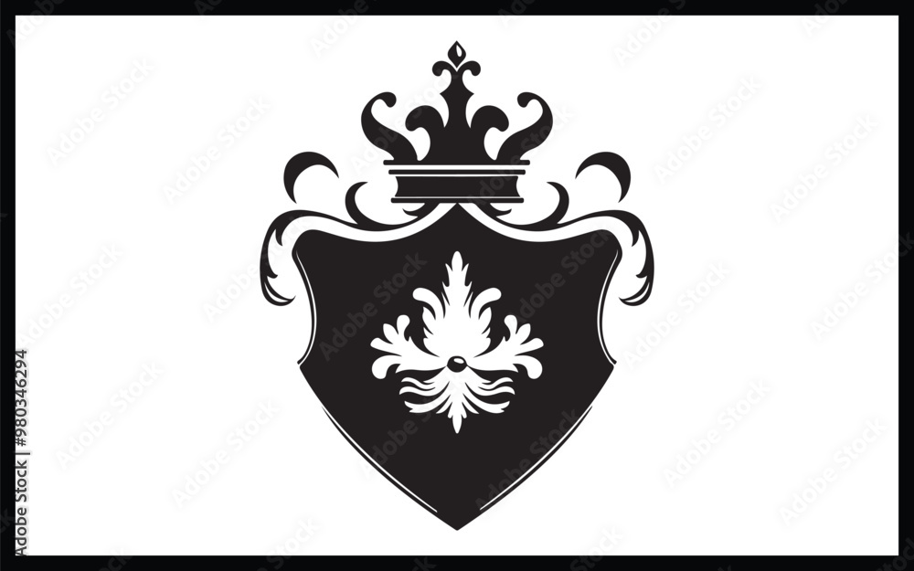 Coat of arms flat logo Coat of arms flat logo