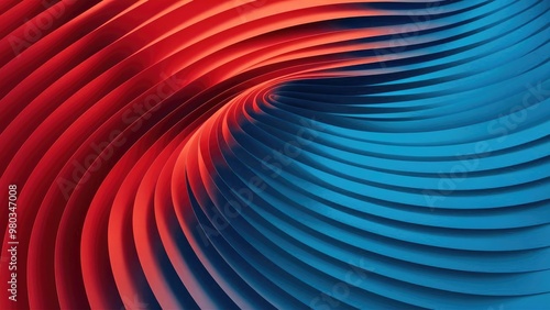 Red and Blue Swirling Pattern