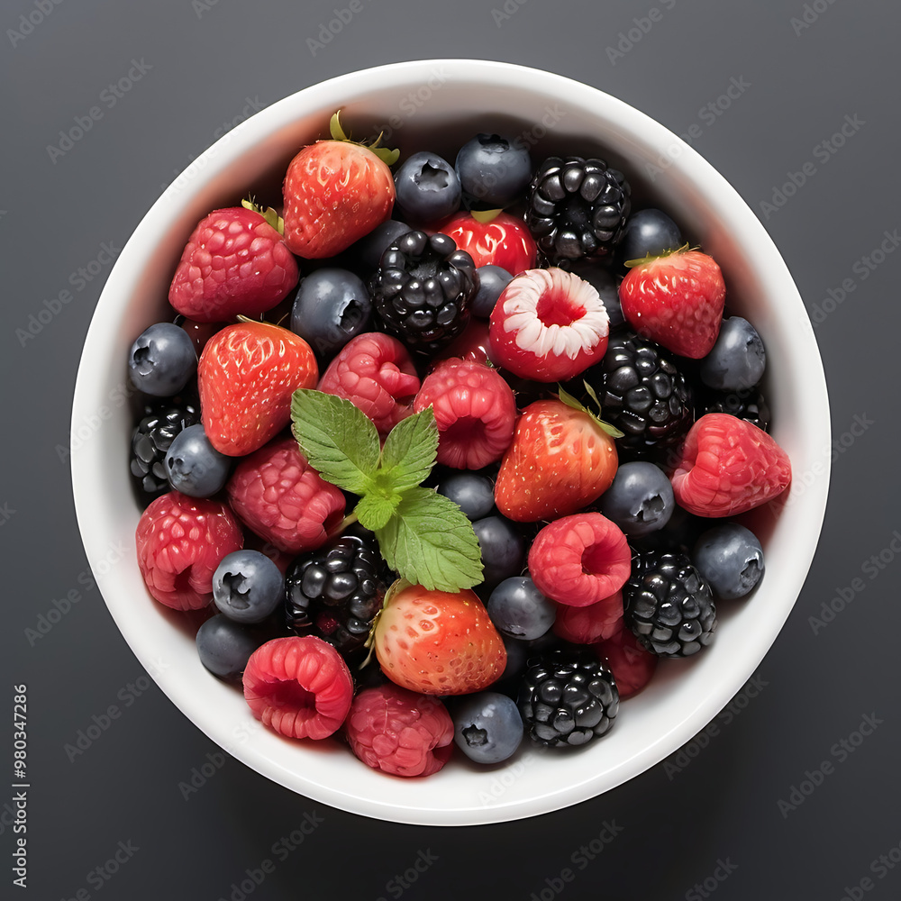 Obraz premium Mixed Berry Bowl