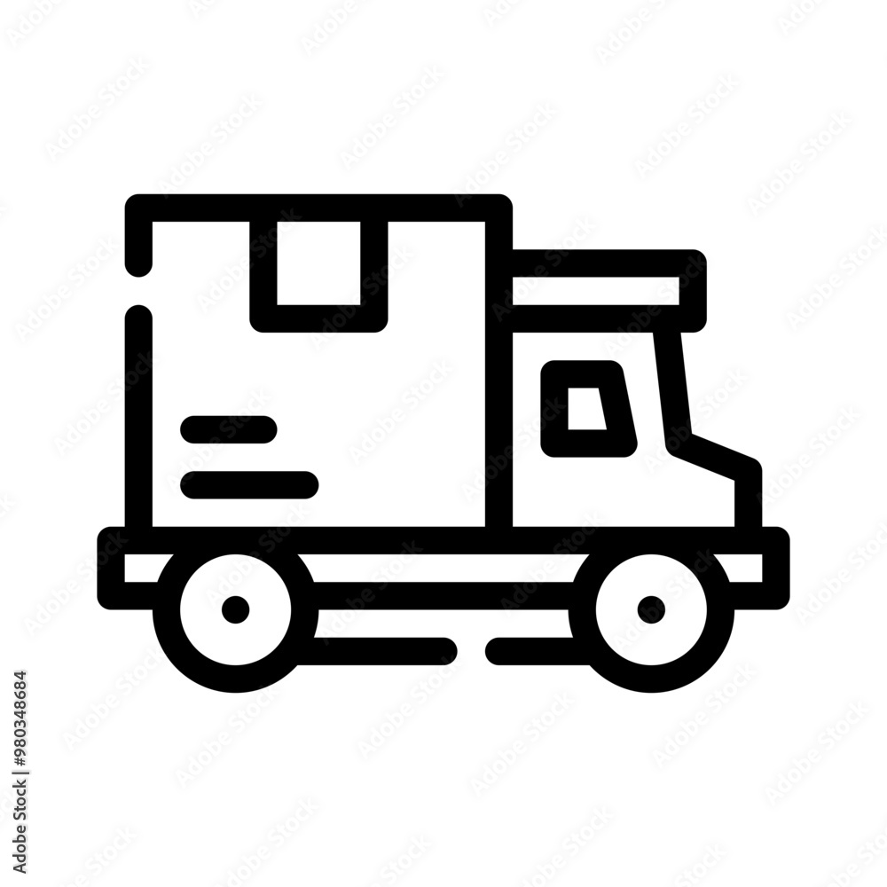 delivery line icon delivery line icon