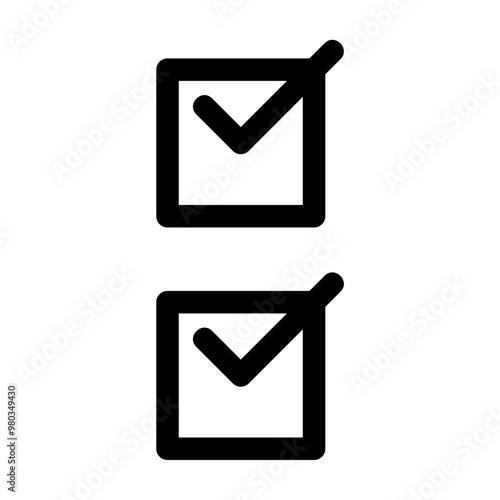 Check Line Icon Vector