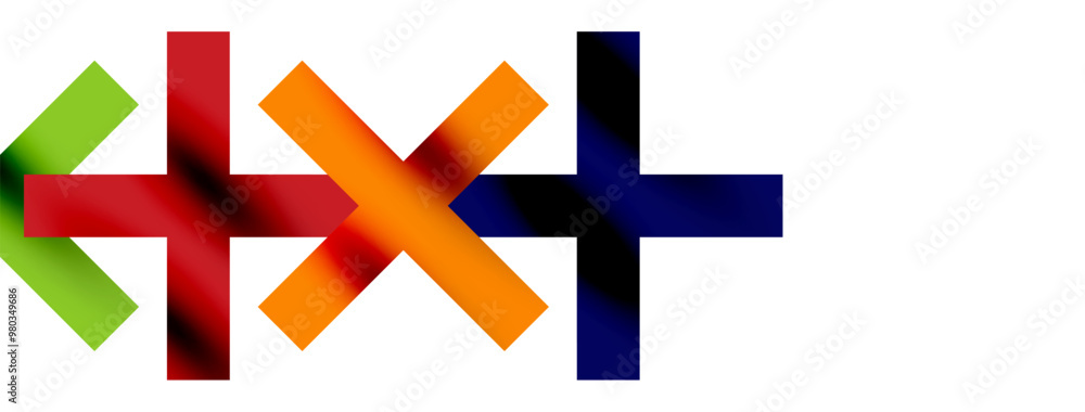 Fototapeta premium Colorful squares, lines minimal abstract background. Vector Illustration For Wallpaper, Banner, Background, Card, Book Illustration, landing page