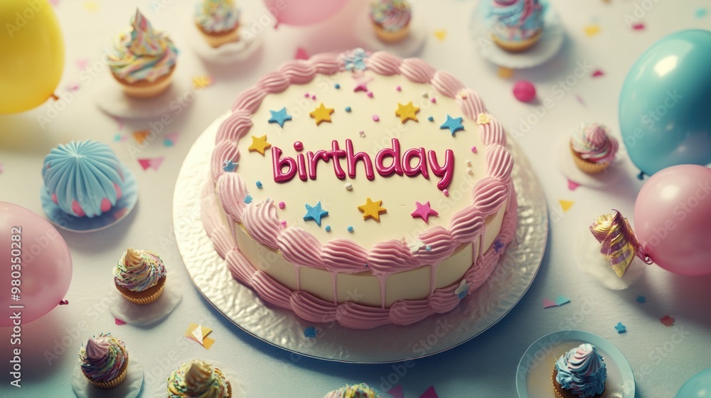 Birthday Cake and Party Decorations Birthday Cake and Party Decorations