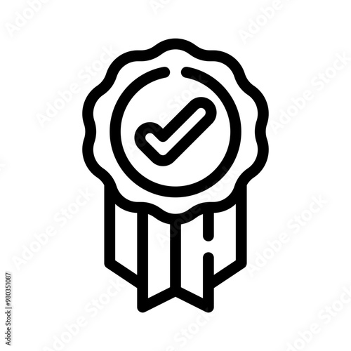 badge line icon