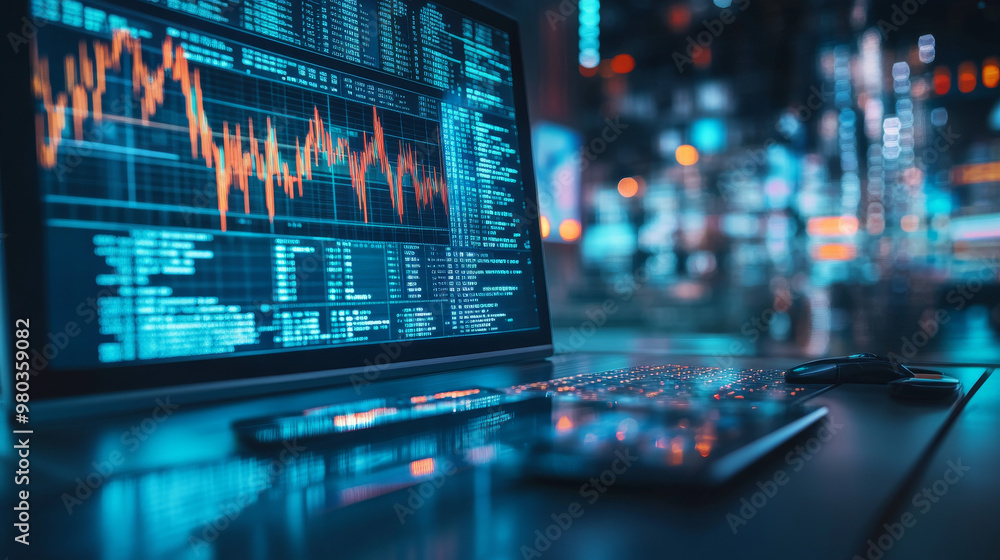 Forex trading indicators depicted in a vector illustration. It shows online trading signals for buying and selling currencies on a digital chart, highlighting market trends and financial data. Forex trading indicators depicted in a vector illustration. It shows online trading signals for buying and selling currencies on a digital chart, highlighting market trends and financial data.