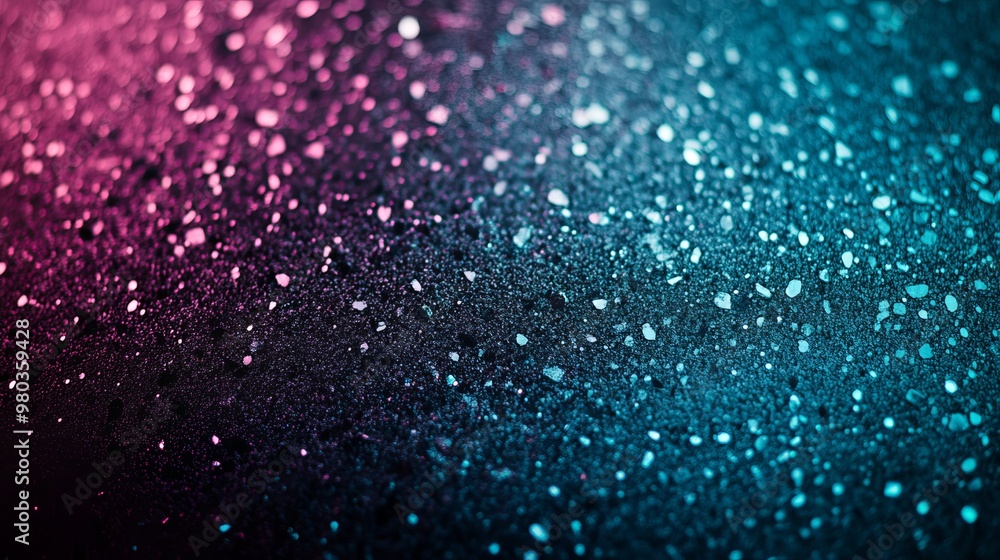 Abstract background in dark violetblue petrol teal and jade green tones featuring a gradient blur with grainy noise and a bright glittery metallic glow Abstract background in dark violetblue petrol teal and jade green tones featuring a gradient blur with grainy noise and a bright glittery metallic glow