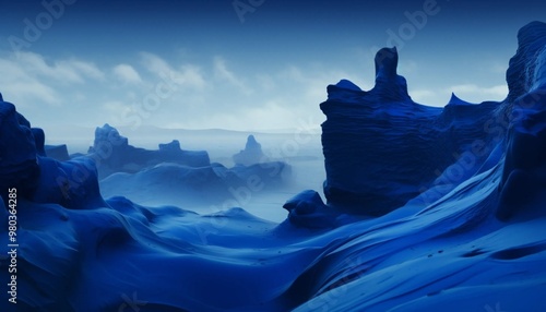 abstract blue background art