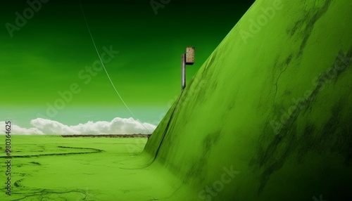 abstract green landscape background art