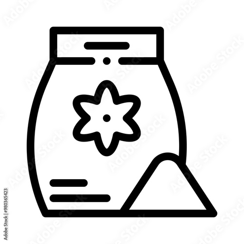washing powder line icon