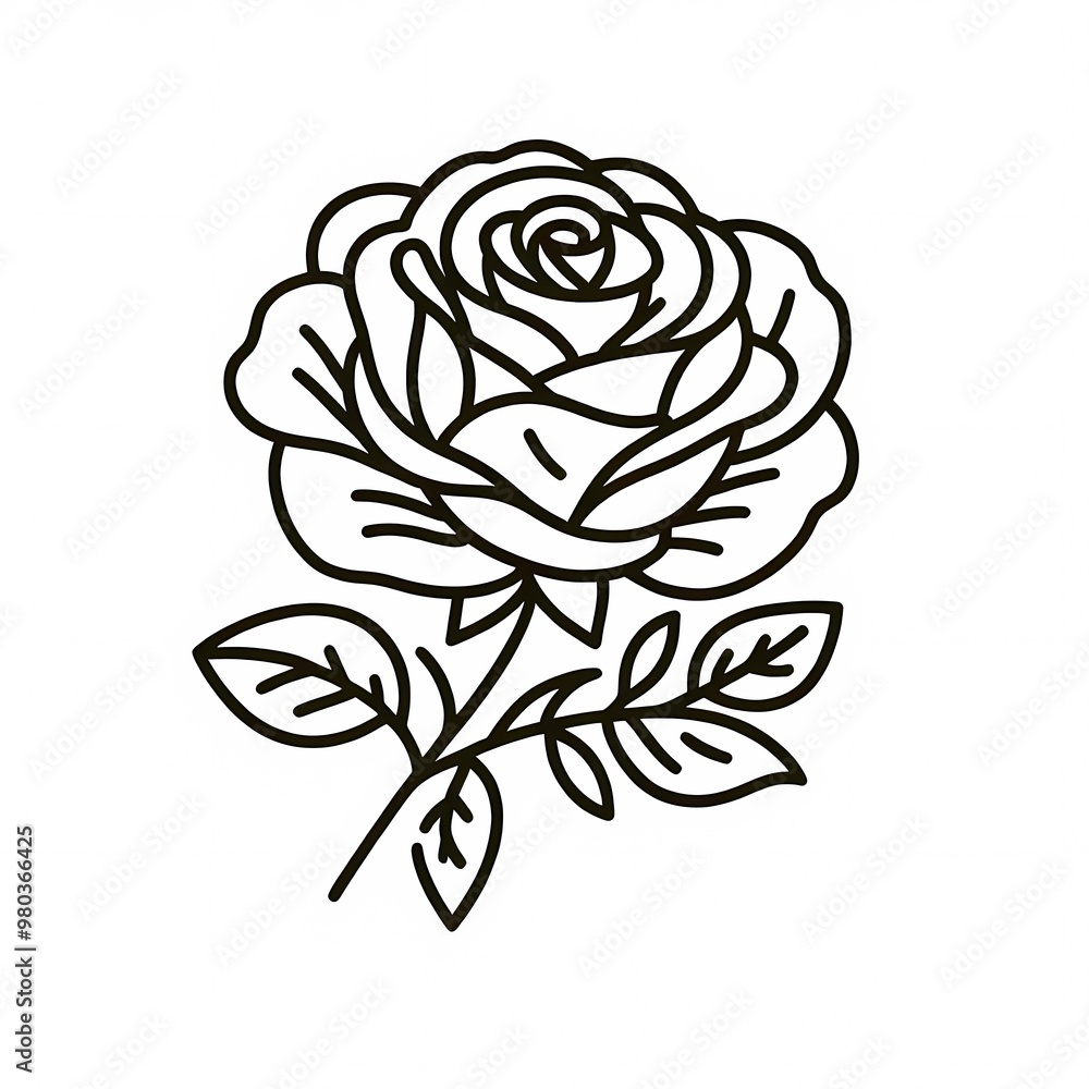 Rose Drawing image Rose Drawing image