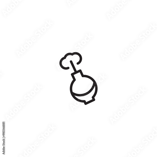 Camera cleaner kit line icon. linear style sign for mobile concept and web design. Camera sensor cleaning outline vector icon. Editable icon.