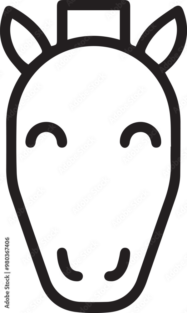 Horse icon symbol vector image Illustration
Horse icon symbol vector image Illustration
