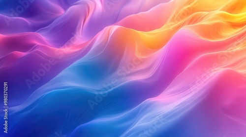 Wallpaper Mural Beautiful abstract organic design with colorful flowing patterns and soft gradients, creating a mesmerizing background wallpaper (Generative AI) Torontodigital.ca