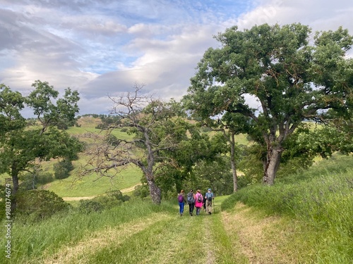 Hiking in the mountains in Contra Costa County. photo