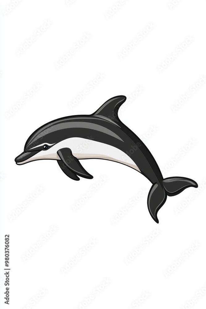 Cartoon Dolphin Jumping Out Of Water Cartoon Dolphin Jumping Out Of Water