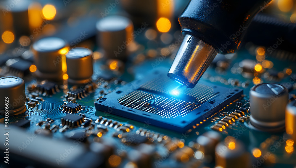 “A Close-Up of Solder on an Electronic Circuit Board with Microchips, Highlighting Detailed Electronics Work and Precision Engineering”
“A Close-Up of Solder on an Electronic Circuit Board with Microchips, Highlighting Detailed Electronics Work and Precision Engineering”