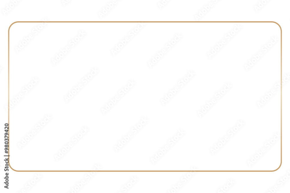 Obraz premium Line frame png sticker, rectangle, transparent background