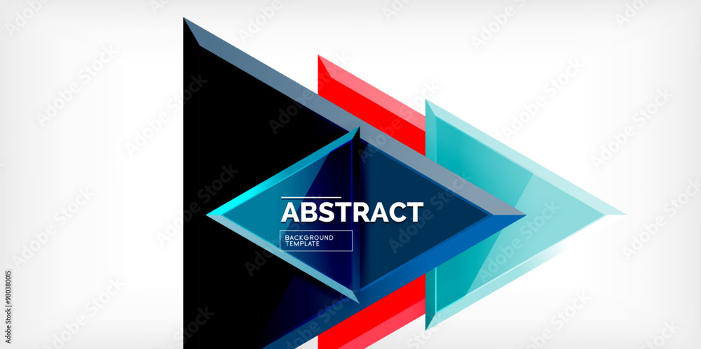Abstract background - glossy triangles. Vector Illustration For Wallpaper, Banner, Background, Card, Book Illustration, landing page Abstract background - glossy triangles. Vector Illustration For Wallpaper, Banner, Background, Card, Book Illustration, landing page