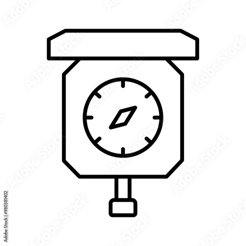 flowchart line icon