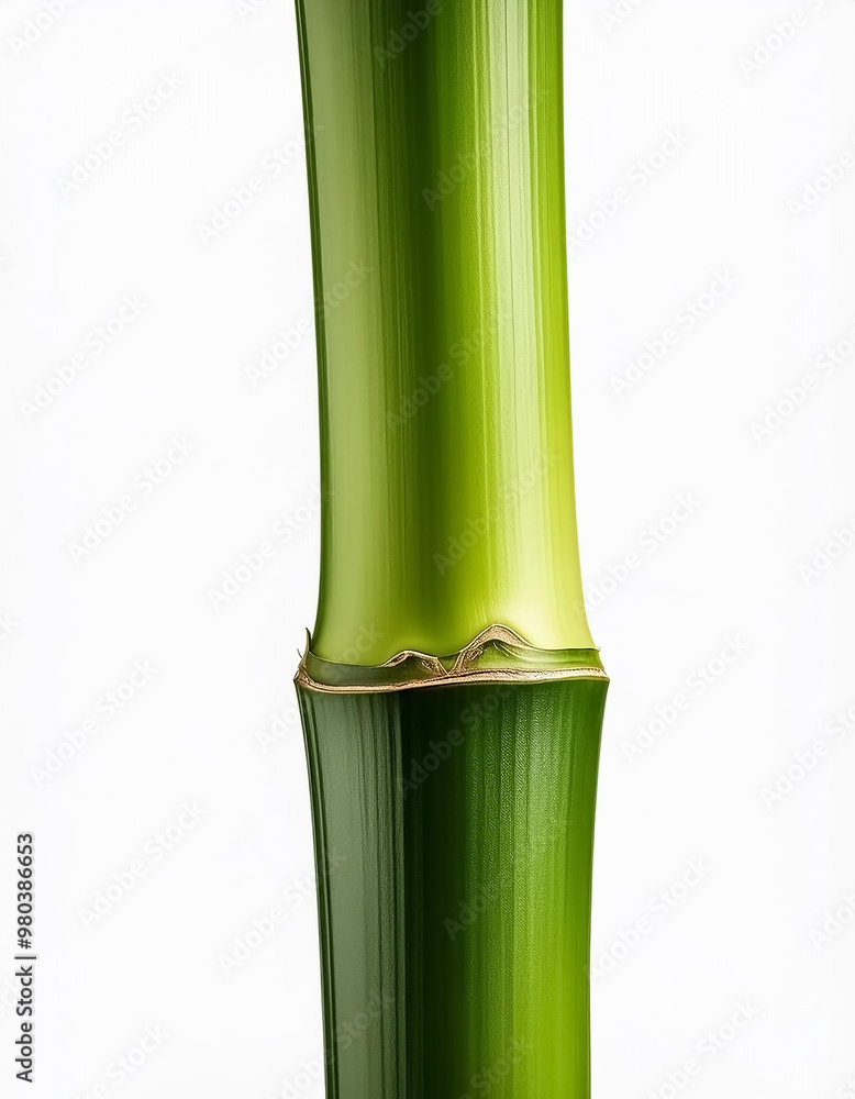 Obraz premium bamboo stalk isolated on white background