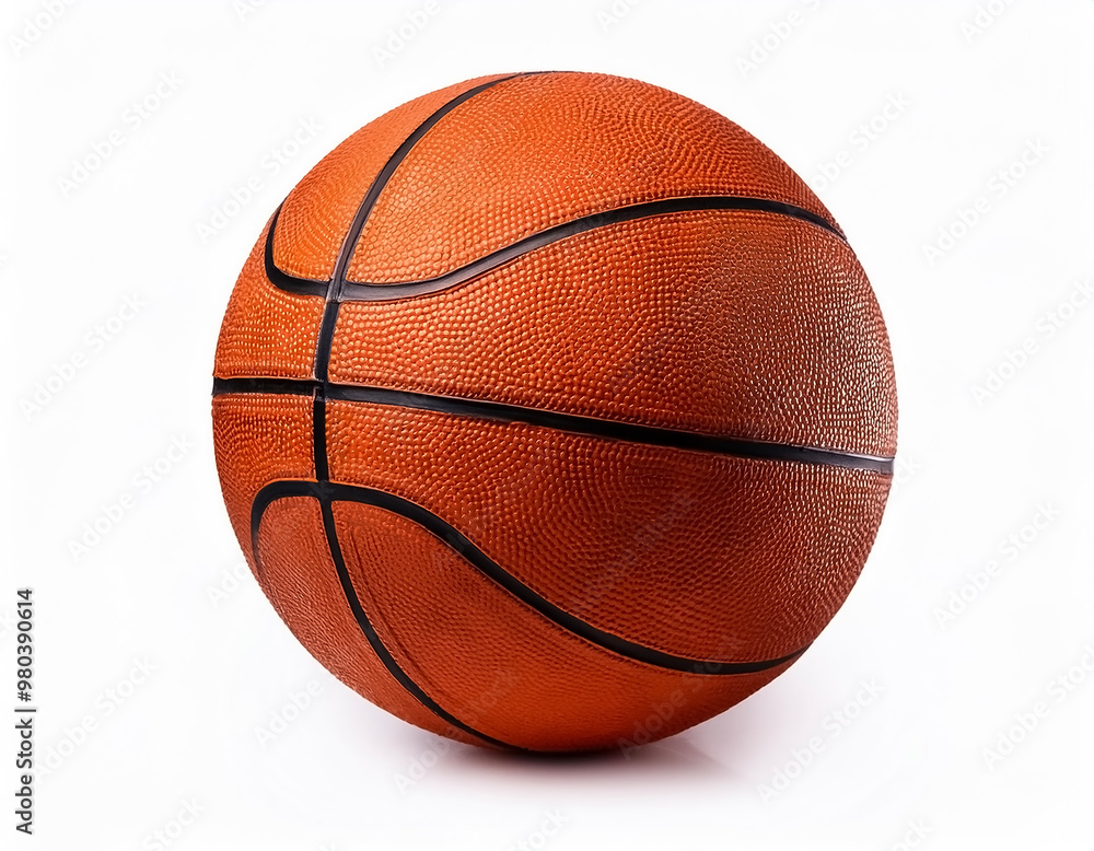 Fototapeta premium basketball isolated on white background
