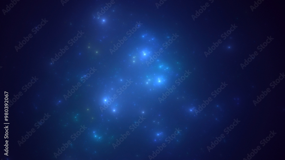 Fototapeta premium 3D manual rendering abstract technology fractal background. Its not AI Generatd illustration.