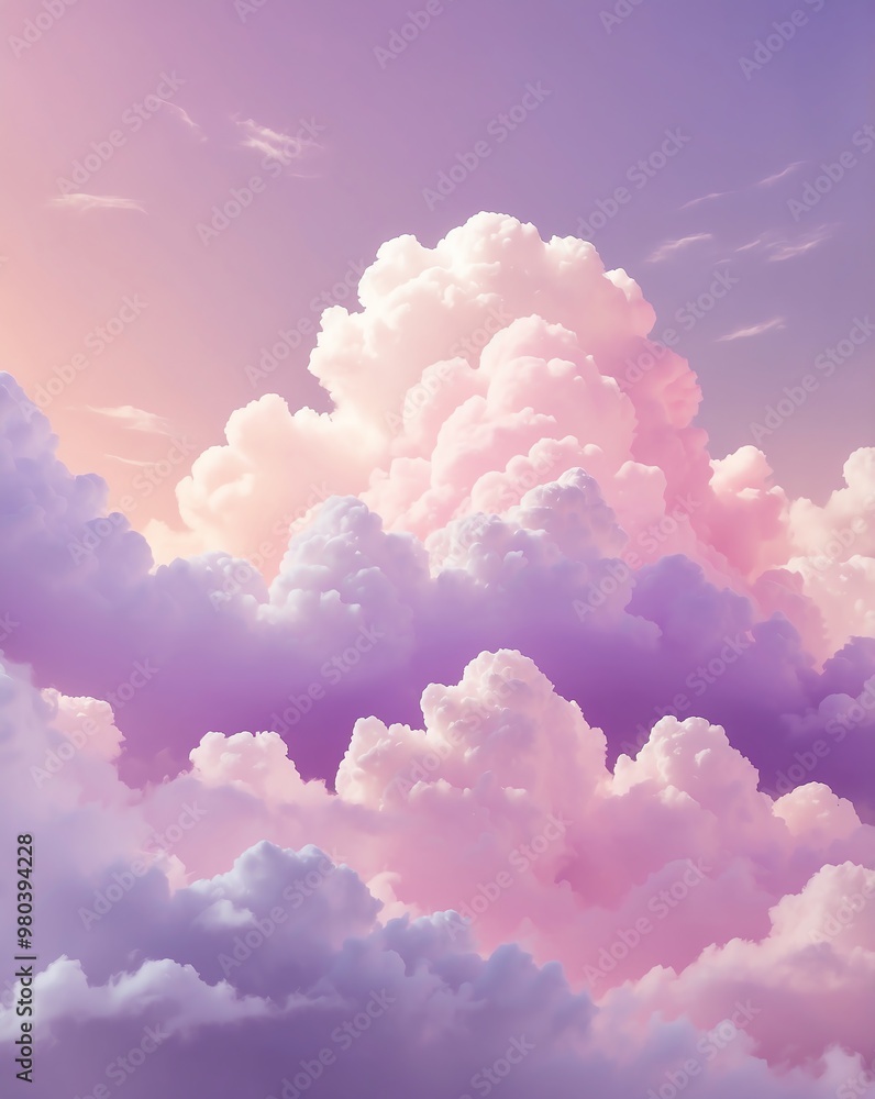 Subtle pastel cloud effect with blush to pastel purple gradient Subtle pastel cloud effect with blush to pastel purple gradient