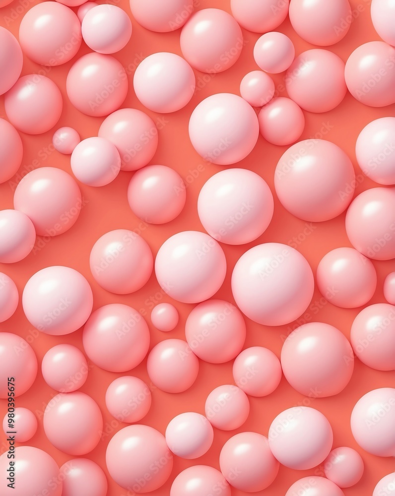 Sweet bubblegum effect with gradient from blush pink to peach Sweet bubblegum effect with gradient from blush pink to peach