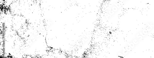 Abstract black and white grunge dust grain distressed particle texture background. Black and white grunge vector background.
