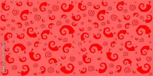 Seamless Chili Pepper wallpaper. Vector Illustration