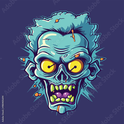 Zombie with Spiked Hair photo