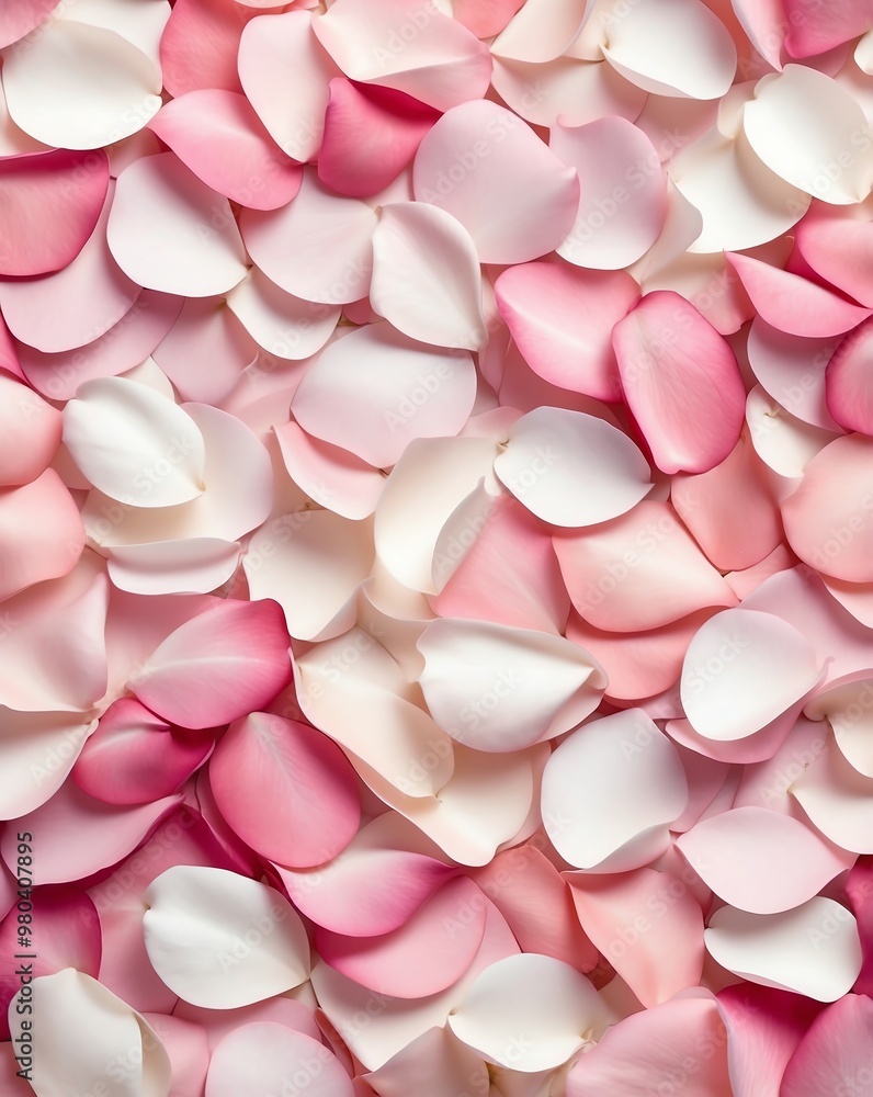 Abstract rose petals with pastel pink and white gradient Abstract rose petals with pastel pink and white gradient