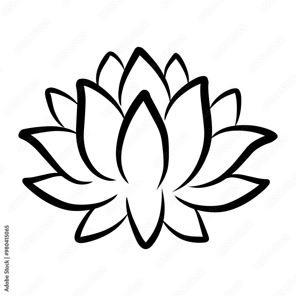 Lotus Flower Icon Vector Lotus Flower Icon Vector