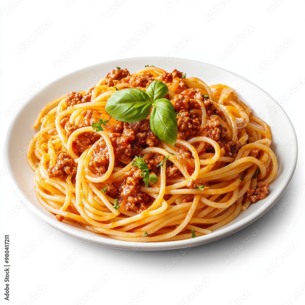 a plate of bolognese pasta, appetizing a plate of bolognese pasta, appetizing