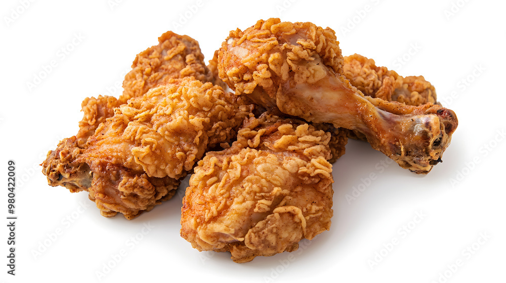 Aerial Food Photography of Broasted Boneless Chicken Aerial Food Photography of Broasted Boneless Chicken