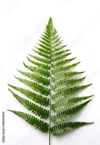 Wallpaper Mural fern leaf isolated on white background Torontodigital.ca