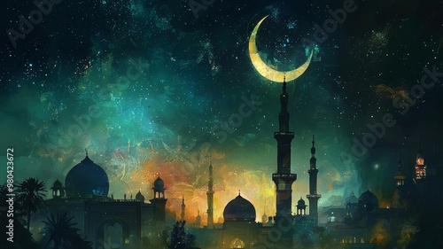 Islamic Ramadan Background - ai