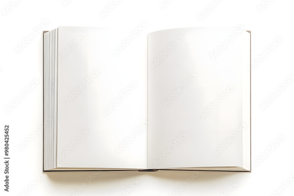 Top Shot of Blank Skinny Book with Medium Grey Paperback Cover Top Shot of Blank Skinny Book with Medium Grey Paperback Cover