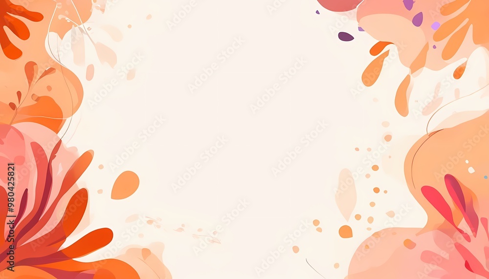 Illustration of season cartoon floral background design Illustration of season cartoon floral background design