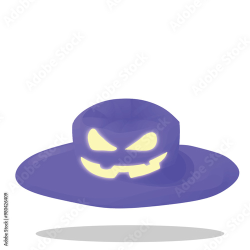 halloween mascot scary. hat illustration for design