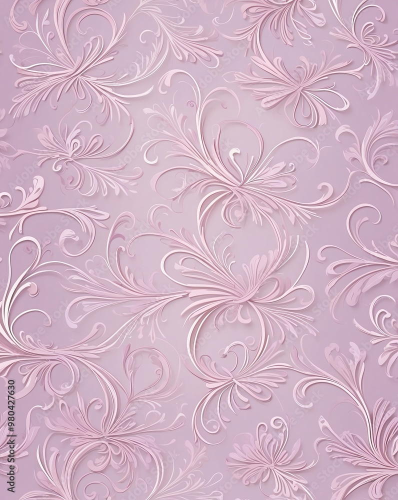 Delicate bow swirls with light lavender to pale pink gradient Delicate bow swirls with light lavender to pale pink gradient