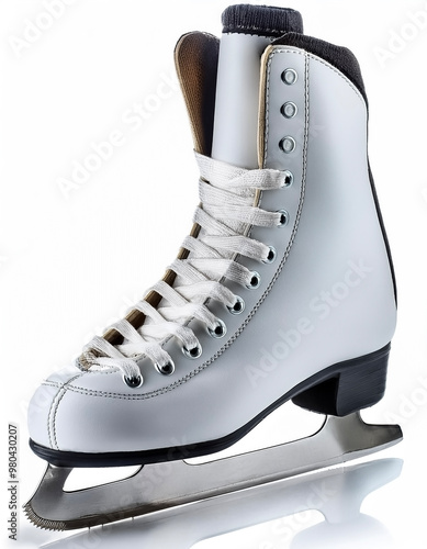 ice skates isolated on white background photo