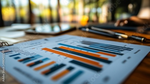 Detailed Financial Report Chart with Data Insights photo