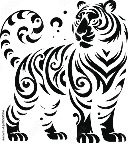 taiger-1.eps Tigers are solitary animals, unlike lions, which are more social. They mark and fiercely defend their territories, patrolling vast areas in search of food and mates. Their muscular bodies