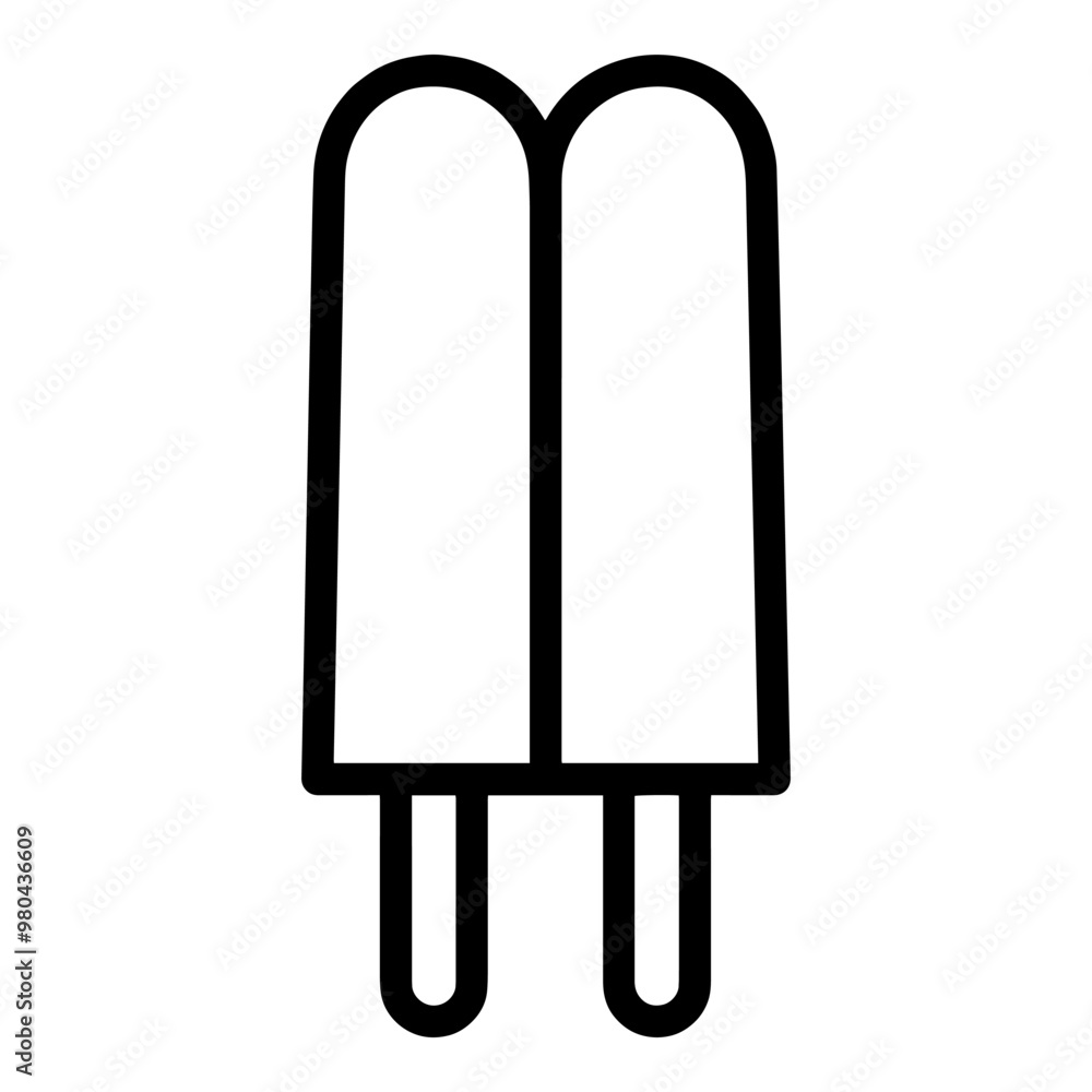 Ice cream line icon vector. Ice cream line icon vector.