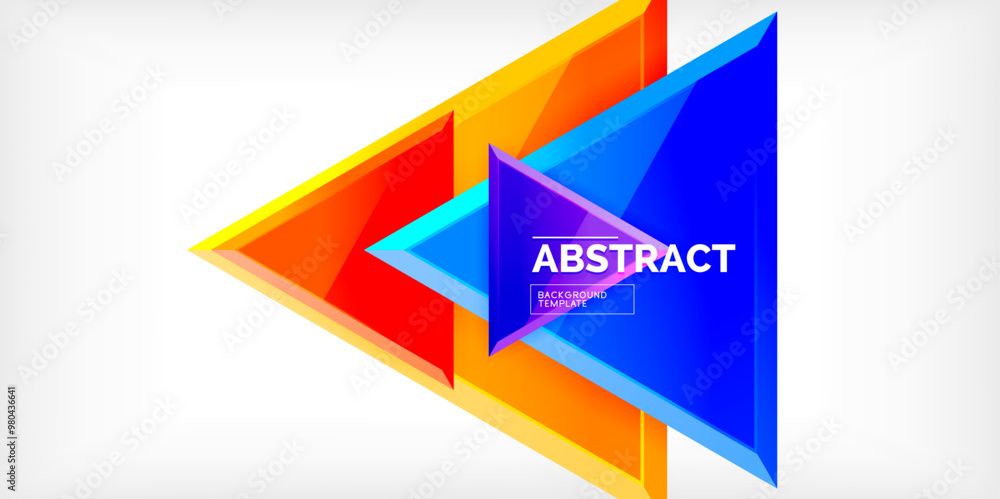 Abstract background - glossy triangles. Vector Illustration For Wallpaper, Banner, Background, Card, Book Illustration, landing page Abstract background - glossy triangles. Vector Illustration For Wallpaper, Banner, Background, Card, Book Illustration, landing page